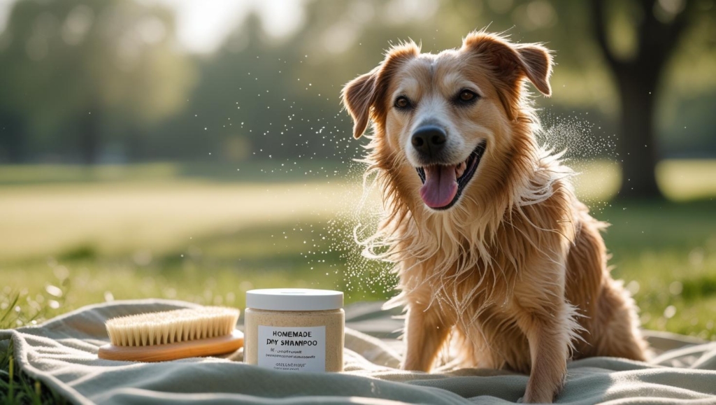 Homemade Dry Dog Shampoo
