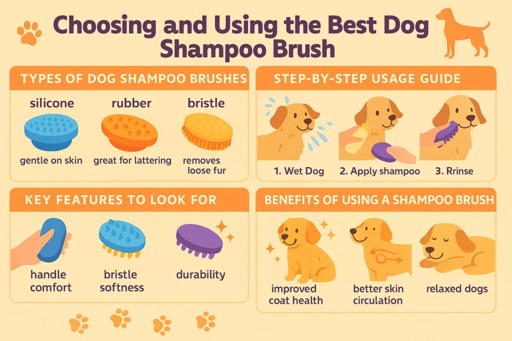 Dog Shampoo Brush