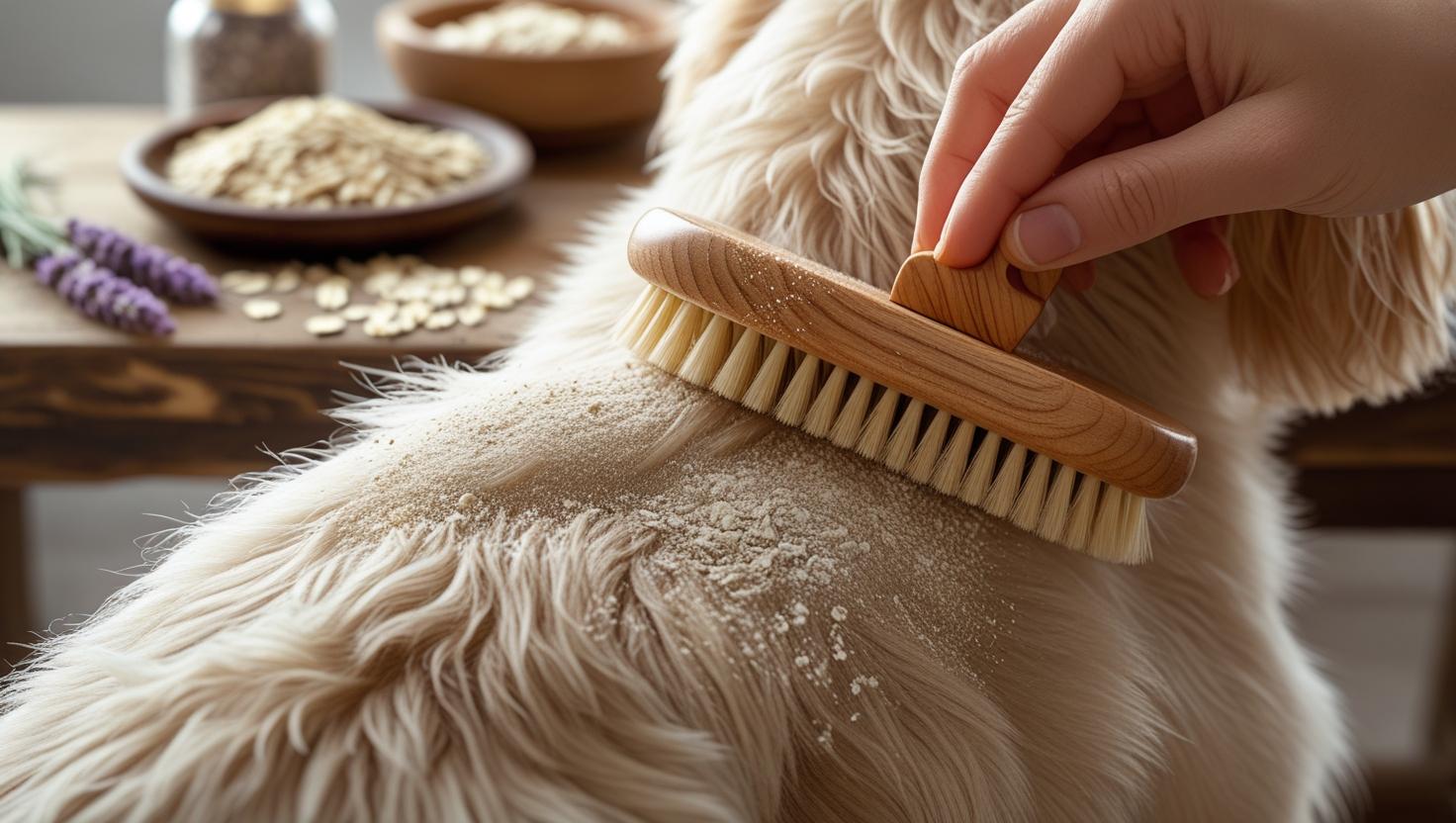 Homemade Dry Dog Shampoo