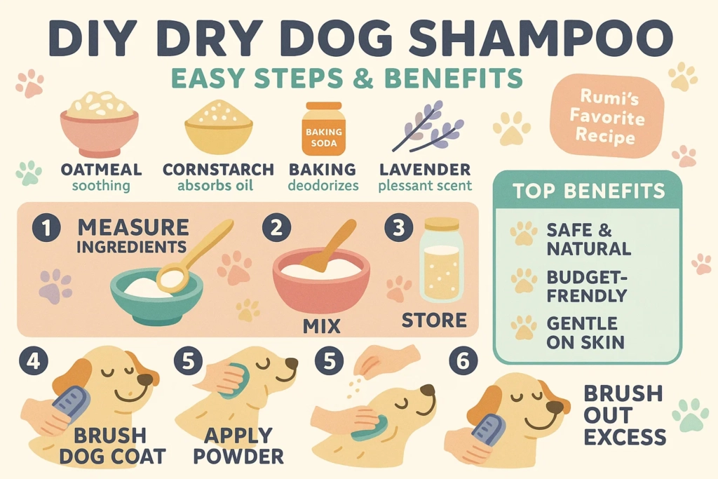 Homemade Dry Dog Shampoo
