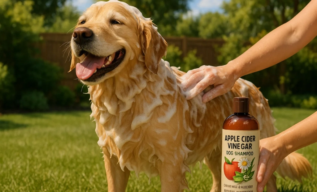 apple cider vinegar dog shampoo