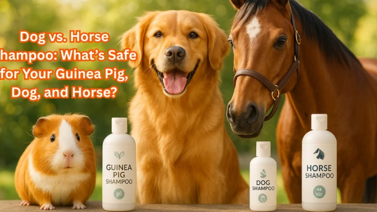 can you use dog shampoo on guinea pigs