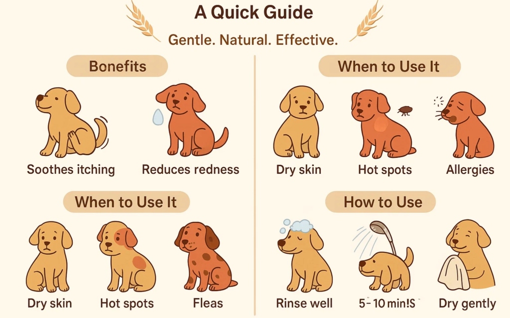 Is Oatmeal Shampoo Good for Dogs