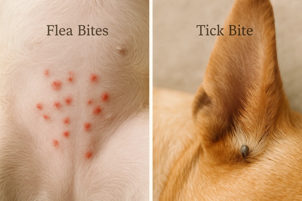 Flea Bites vs. Tick Bites on Dogs